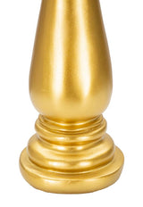 Royal Gold – királynő sakkfigura szobor fekete részletekke Ø 12,5X38,5 cm Dekorációs figura Mauro Ferretti