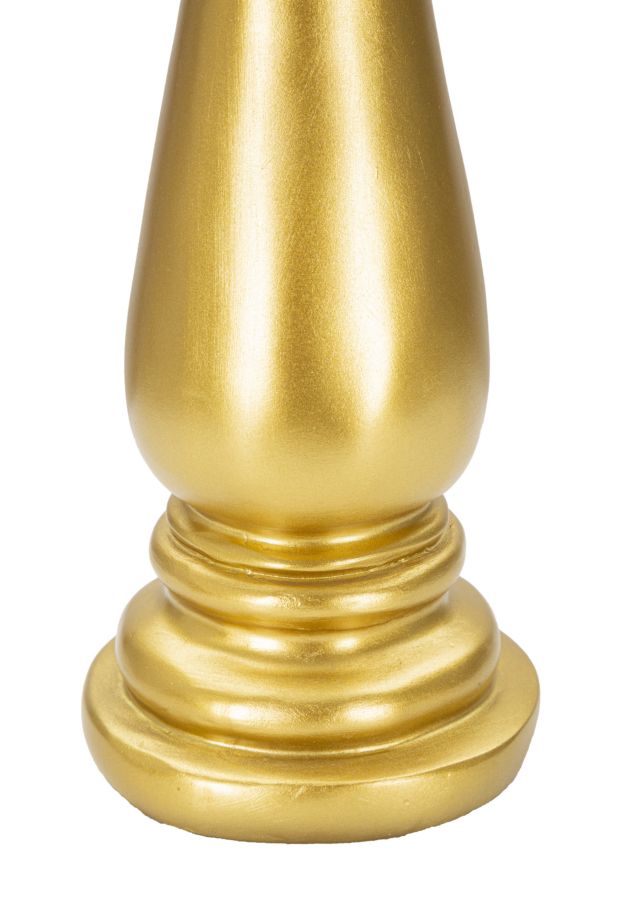 Royal Gold – királynő sakkfigura szobor fekete részletekke Ø 12,5X38,5 cm Dekorációs figura Mauro Ferretti