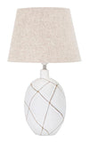 TABLE LAMP POLYRESIN LINES CM Ø 35X60 Mauro Ferretti