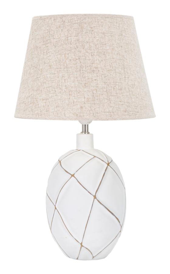 TABLE LAMP POLYRESIN LINES CM Ø 35X60 Mauro Ferretti