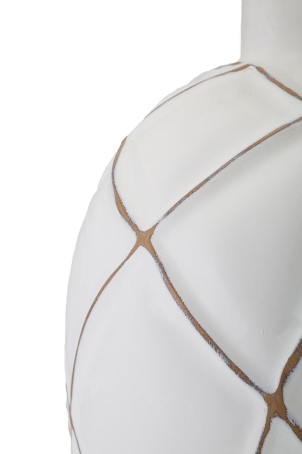 TABLE LAMP POLYRESIN LINES CM Ø 35X60 Mauro Ferretti