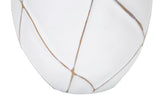 TABLE LAMP POLYRESIN LINES CM Ø 35X60 Mauro Ferretti
