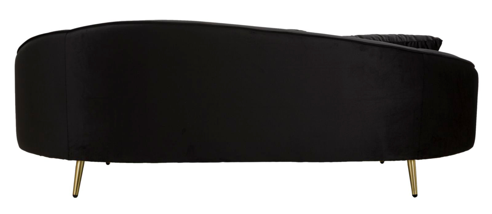 Modern Kanapé 3 személyes OSLO párnákkal fekete 185X84X68 cm Kanapé Mauro Ferretti