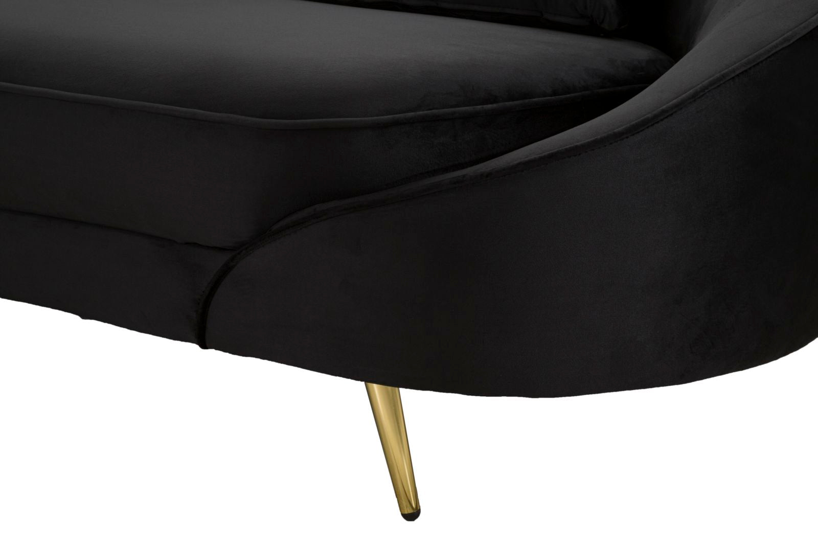 Modern Kanapé 3 személyes OSLO párnákkal fekete 185X84X68 cm Kanapé Mauro Ferretti