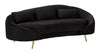 Modern Kanapé 3 személyes OSLO párnákkal fekete 185X84X68 cm Kanapé Mauro Ferretti