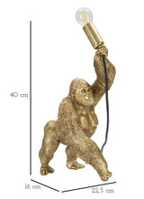 Gorilla asztali lámpa – arany szobor talp, 40 cm Mauro Ferretti