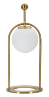 Globe minimal asztali lámpa – arany keret, üveggömb búra, Ø 21X50 Mauro Ferretti