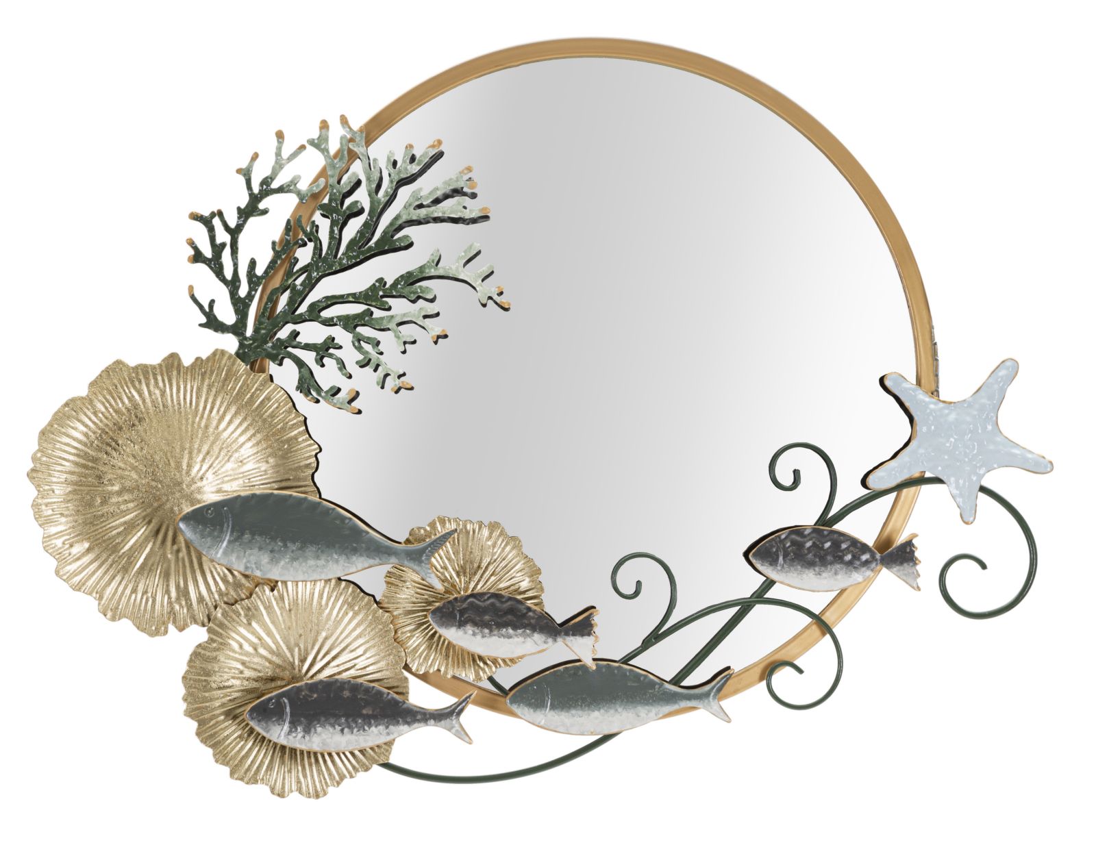Modern fali tükör FISH 88,9X7,6X65,4 cm Fali tükör Mauro Ferretti