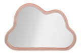 Modern fali tükör CLOUD Rózsaszín bársony 90X4X60 cm Fali tükör Mauro Ferretti