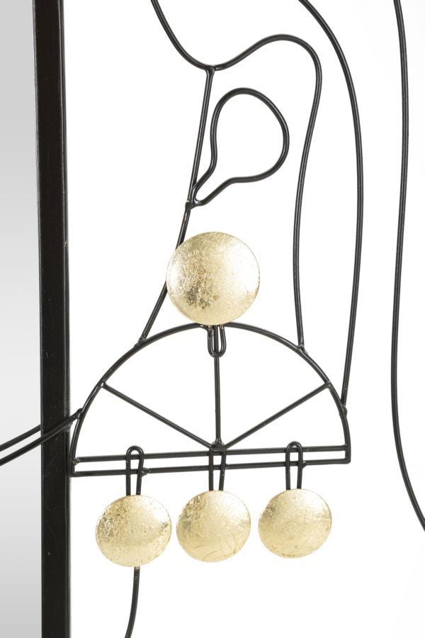 Modern fali tükör ELEONOR hölgy 64,8X3,8X85 cm Fali tükör Mauro Ferretti