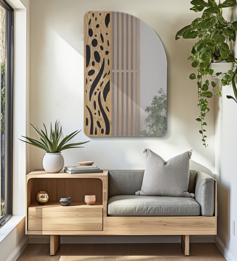 Modern fali tükör TERRY 60X1X90 cm Fali tükör Mauro Ferretti