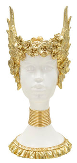 Golden Crown női büszt 17,5X17X38 cm Dekorációs figura Mauro Ferretti