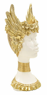 Golden Crown női büszt 17,5X17X38 cm Dekorációs figura Mauro Ferretti
