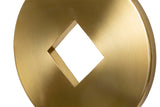 Modern Geometria asztali lámpa – arany-fekete talp, fehér ernyő, 53 cm Mauro Ferretti