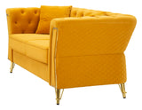 Modern Kanapé EMY MUSTARD párnákkal 162X83X76 cm Kanapé Mauro Ferretti