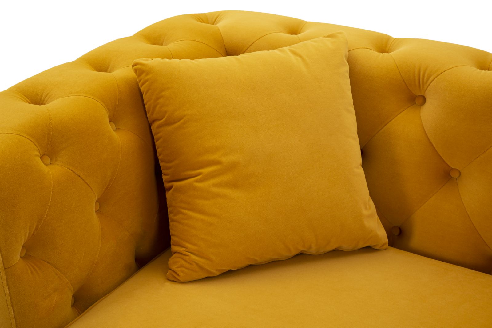 Modern Kanapé EMY MUSTARD párnákkal 162X83X76 cm Kanapé Mauro Ferretti