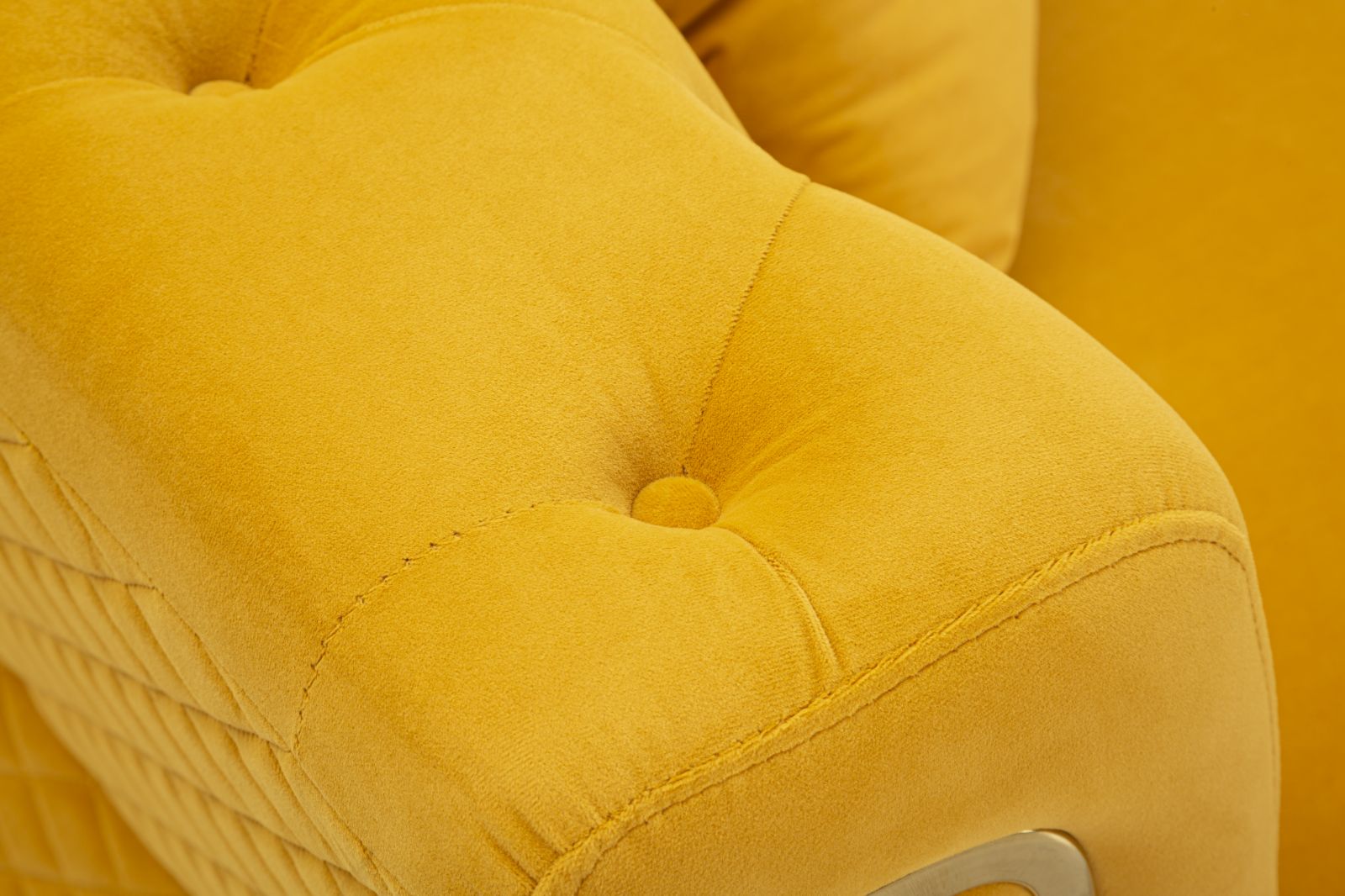 Modern Kanapé EMY MUSTARD párnákkal 162X83X76 cm Kanapé Mauro Ferretti
