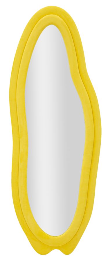 Modern fali tükör CHANEL sárga 60X4X160 cm Fali tükör Mauro Ferretti