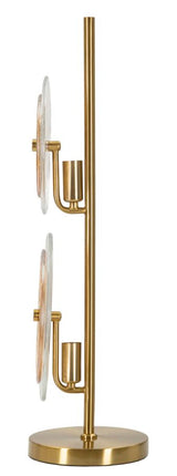 Modern design asztali lámpa arany talppal 25x63 cm Mauro Ferretti