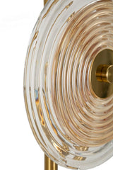 Modern design asztali lámpa arany talppal 25x63 cm Mauro Ferretti