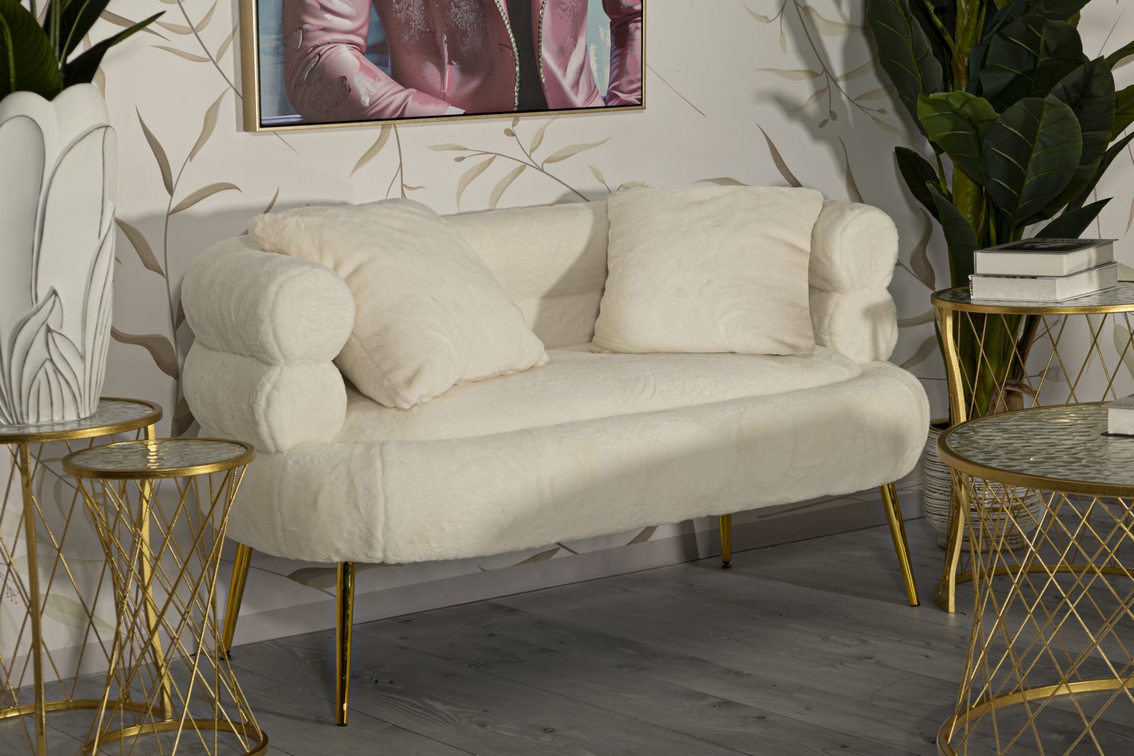Modern Kanapé SOFFY PLUS párnákkal 133X68X69 cm Kanapé Mauro Ferretti
