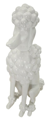 Modern fehér uszkár szobor dekoráció 20X26X61 cm Dekorációs figura Mauro Ferretti
