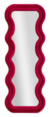 Modern fali tükör EMILY bársony FUCHSIA 60X6X160 ( belső tükör mérete 42X144) cm Fali tükör Mauro Ferretti