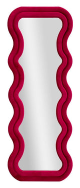Modern fali tükör EMILY bársony FUCHSIA 60X6X160 ( belső tükör mérete 42X144) cm Fali tükör Mauro Ferretti