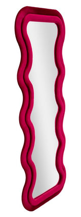 Modern fali tükör EMILY bársony FUCHSIA 60X6X160 ( belső tükör mérete 42X144) cm Fali tükör Mauro Ferretti