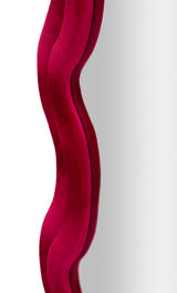 Modern fali tükör EMILY bársony FUCHSIA 60X6X160 ( belső tükör mérete 42X144) cm Fali tükör Mauro Ferretti