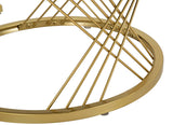 Modern dohányzóasztal lerakóasztallal Beige Doré – krém és arany Modern lerakóasztal Mauro Ferretti