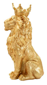 Golden King arany oroszlán dekorációs figura 30X42X74 cm Dekorációs figura Mauro Ferretti