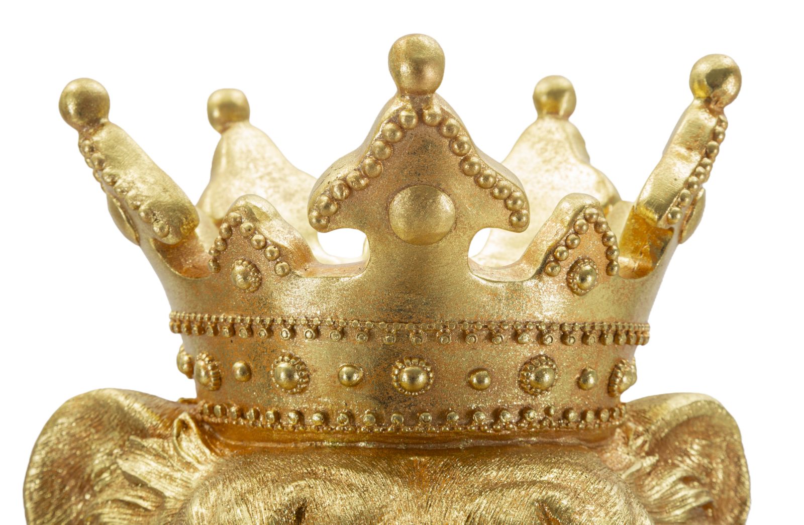 Golden King arany oroszlán dekorációs figura 30X42X74 cm Dekorációs figura Mauro Ferretti