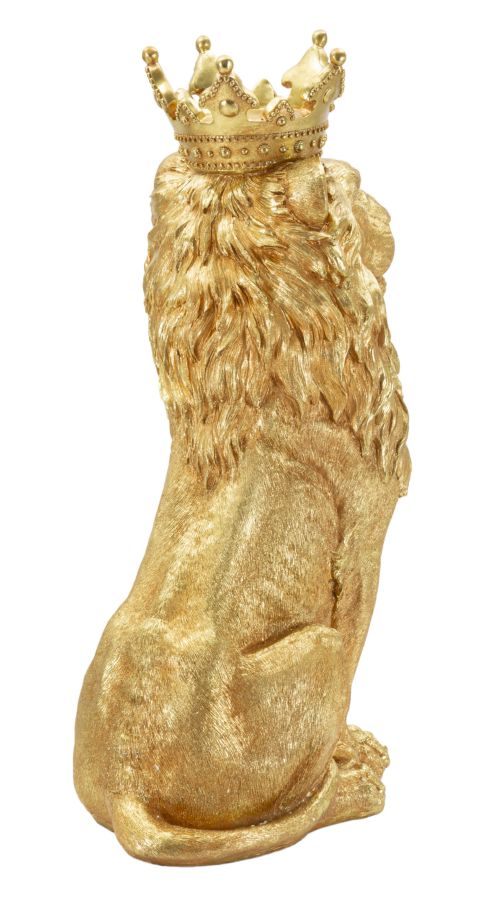 Golden King arany oroszlán dekorációs figura 30X42X74 cm Dekorációs figura Mauro Ferretti