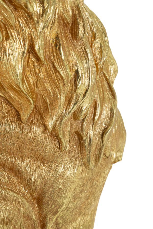 Golden King arany oroszlán dekorációs figura 30X42X74 cm Dekorációs figura Mauro Ferretti