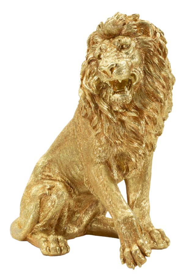 Lion of Glory arany oroszlán dekorációs figura 45X29X55 cm Dekorációs figura Mauro Ferretti