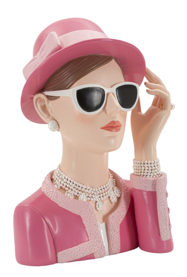 Grace Chic rózsaszín női mellszobor 18X11X26 cm Dekorációs figura Mauro Ferretti
