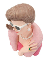 Vivienne Glam rózsaszín modern női mellszobor 18X12X28 cm Dekorációs figura Mauro Ferretti