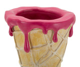 Golden Cone design váza – arany kéz fagyitölcsérrel 12,5X11X31 cm Dekorációs figura Mauro Ferretti