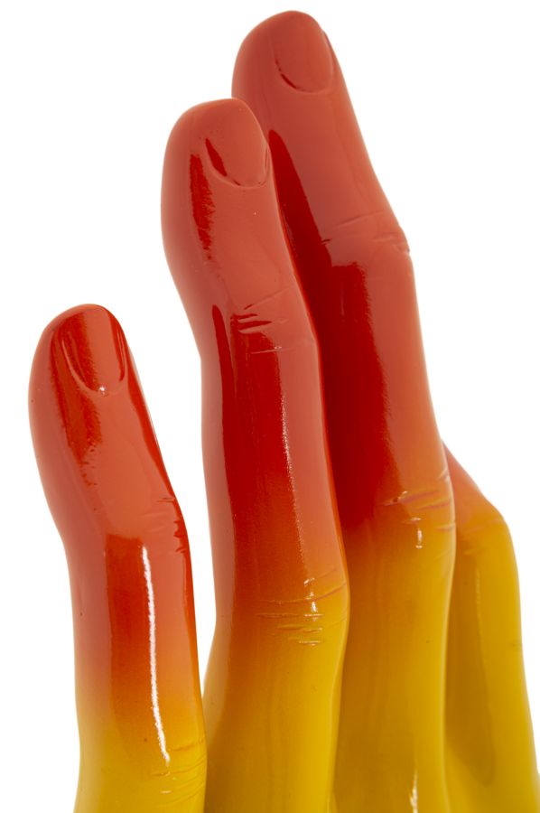 Szívárvány színes OK kéz figura 16X10,5X36 cm Dekorációs figura Mauro Ferretti
