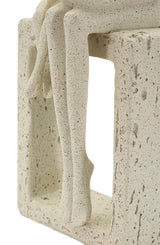 Harmony Family – modern családi szobor bézs színben 10X7,5X26 cm Dekorációs figura Mauro Ferretti