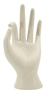 OKÉ – modern kéz szobor bézs kőhatással 14X10X24 cm Dekorációs figura Mauro Ferretti
