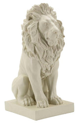 Oroszlán szobor – bézs kőhatású díszszobor 17,5X25X40 cm Dekorációs figura Mauro Ferretti