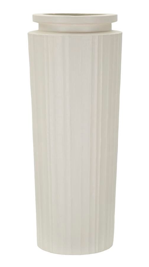 Bianca magas modern pdalóváza 80 cm krém Váza Mauro Ferretti