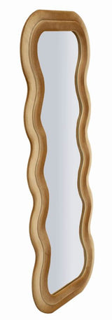 Modern fali tükör EMILY bársony arany 60X6X160 ( belső tükör mérete 42X144) cm Fali tükör Mauro Ferretti