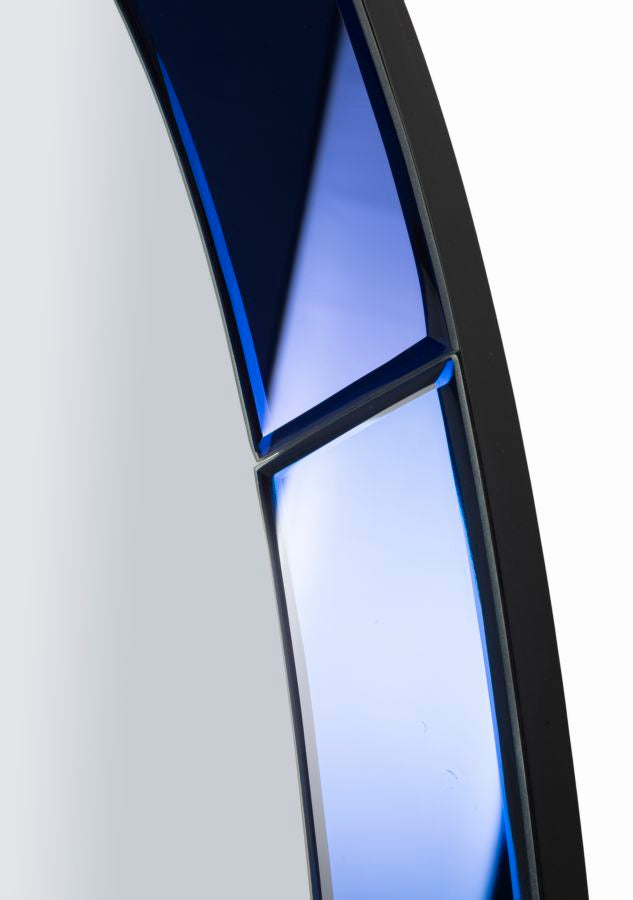 OSLO kék Modern fali tükör 55X2X150 ( belső tükör mérete 42,5x137,5) cm Fali tükör Mauro Ferretti