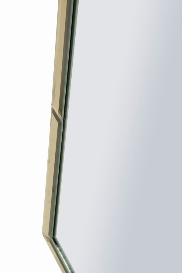 BAKU arany Modern fali tükör 55X2X150 ( belső tükör mérete 49X144) cm Fali tükör Mauro Ferretti