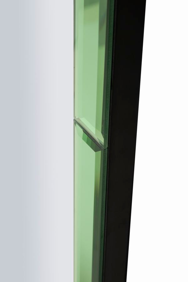 BAKU zöld Modern fali tükör 55X2X150 ( belső tükör mérete 49X144) cm Fali tükör Mauro Ferretti