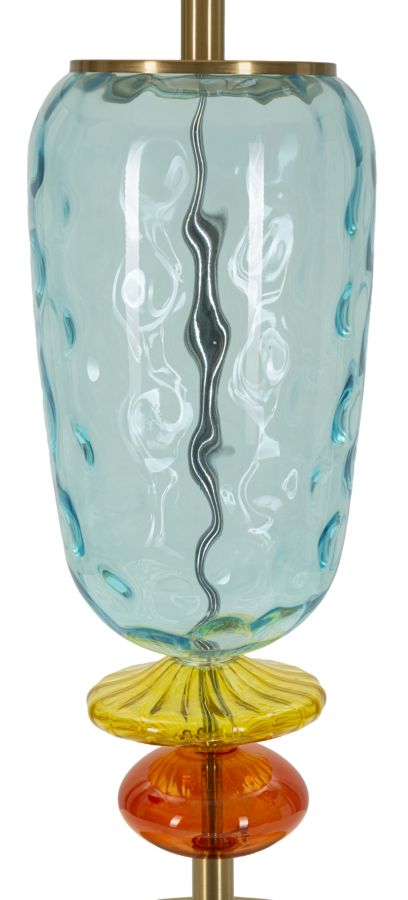 Clarisse modern üveg design nagy asztali lámpa Ø35x73 cm Asztali lámpa Mauro Ferretti