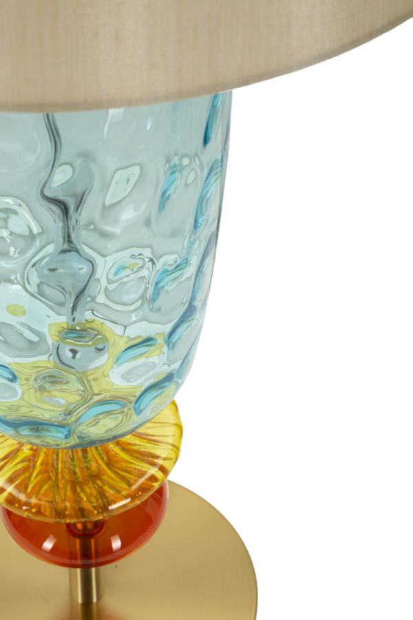 Clarisse modern üveg design nagy asztali lámpa Ø35x73 cm Asztali lámpa Mauro Ferretti